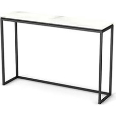 Konsolentisch Beistelltisch Konsolentisch für Flur, Konsolentische, schmaler Flurtisch, Sofatisch, 80/100 cm, moderner Präsentationstisch für Wohnzimmer, kleine Räume, stabil, Metallrahmen,