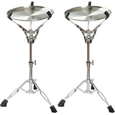 Tentogala Small Side Table (Pack of 2) - Portable Cocktail and Drinks Table - Modern Metal Design with Adjustable Height - 12