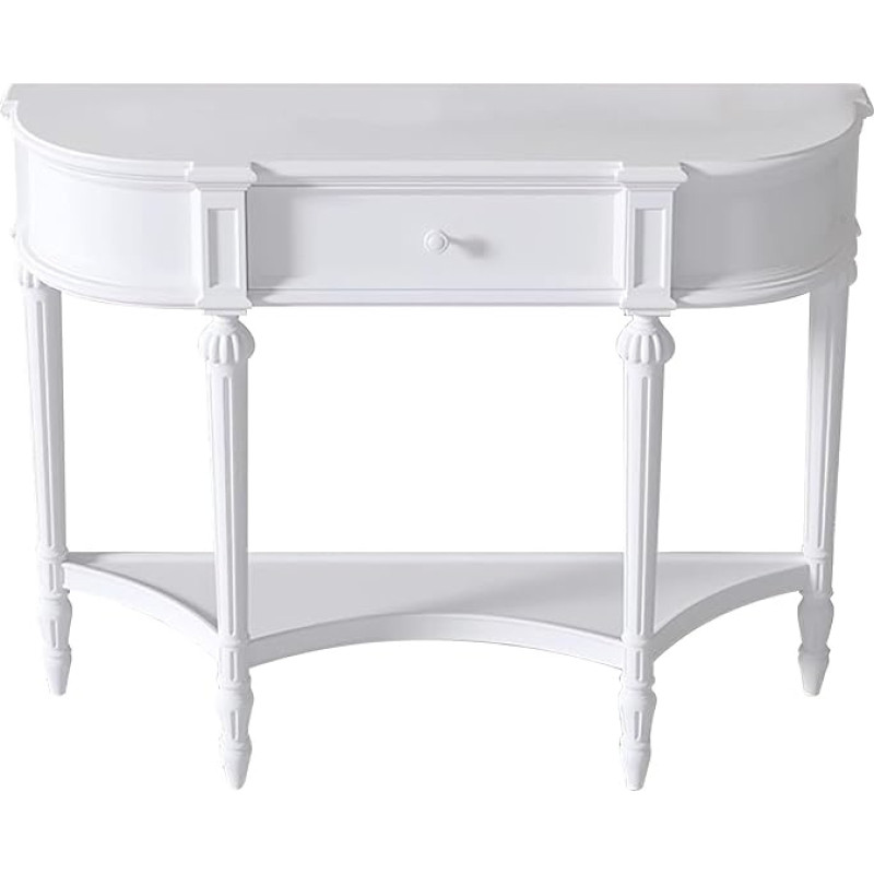 ZXDRYBHD Console Table, Sofa Table, Hallway Table for Hallway, Console Table with Storage Drawer, Easy Assembly, Home Decor (White)