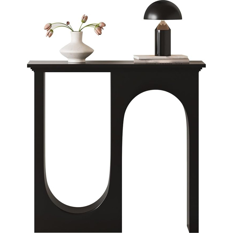 ZXDRYBHD Entrance Table, Console Table, Farmhouse Sofa Table, Wooden Console Table, Narrow Accent Table, with Storage Area (X-Large)