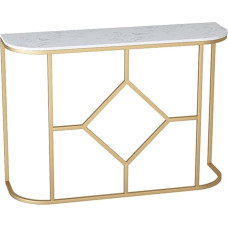 CAFIEDR Coffee Table Console Table Household Sofa Table Golden Marble Modern Narrow Table Porch Lobby Decoration Table