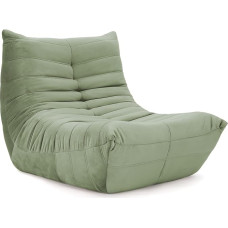 Fireside Lounge Chair, Soft Suede Premium Foam Sofa Armless Floor Couch for Living Room Bedroom Salon Office Comfort