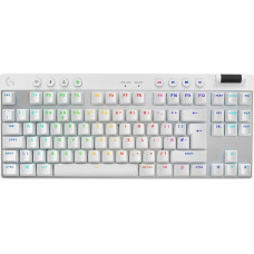 Logitech G Pro X TKL Lightspeed Wireless Gaming Keyboard - White - Uk - Tactile