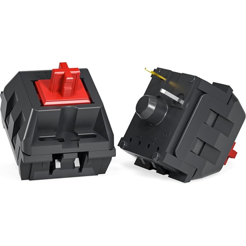 Kailh KT MX Switch Blue Red Black Brown 3-Pin Switch Suitable for Game Console Keyboard Compatible with Cherry MX Switch (KT Red 108 Pieces)