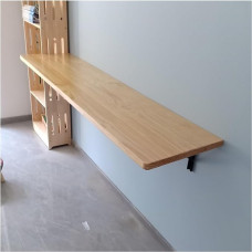 Zusammenklappbarer Wäschetisch, Schreibtisch und Esstisch für kleine Räume, Holzfarbe (120 x 24 cm), perfekt für Zuhause, Büro, Küche, Esszimmer
