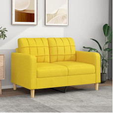 Homgoday 2-Sitzer, Schlafsofa, Couch, Sofa, Wohnzimmer, Couch, Couch, modern, Couch, Couch, Liegestuhl, für Wohnzimmer, Büro, Schlafzimmer, Sofas, für den Außenbereich, Hellgelb, 120 cm