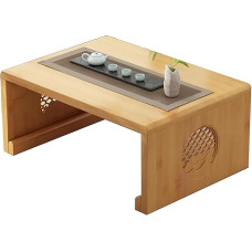 Klappbarer Couchtisch im japanischen Stil, niedriger Tisch, Massivholz, Esstisch für Nachttisch, Laptop oder Arbeitszimmer (70 x 40 x 31 cm)