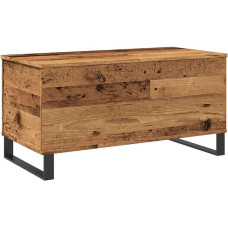 vidaXL Coffee Table, Side Table with Storage Space, Coffee Table for Living Room, Sofa Table, Tea Table, Modern, Old Wood Look, Wood Material