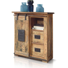 moebel-eins Bristol Sideboard II, Solid Wood, Mango Rustic