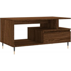 vidaXL Coffee Table, Sofa Table for Living Room, Living Room Table with Lots of Storage Space, Side Table, Coffee Table, Living Room Furniture, Brown Oak Look, Wood Material