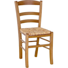 okAffareFatto di Zimbardi Costanza Dining Chair Kitchen Restaurant Hosteria House Wooden Country House Walnut Light with Rice Straw Seat