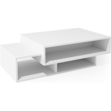 VICCO BARI Coffee Table, Side Table with Storage for the Living Room, White