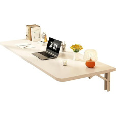 Wandmontierter Holz-Klapptisch, platzsparender Küchentisch, Massivholz-Esstisch, perfekt für Küche, Schlafzimmer, Büro oder Wohnzimmer (Farbe: )