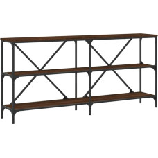 Makastle Console Table, Hallway Table, Decorative Table, Living Room and Bedroom, Standing Shelf, Side Table, Sofa Table, Entrance Table Behind Sofa, Brown Oak Look, 160 x 30 x 75 cm, Wood Material