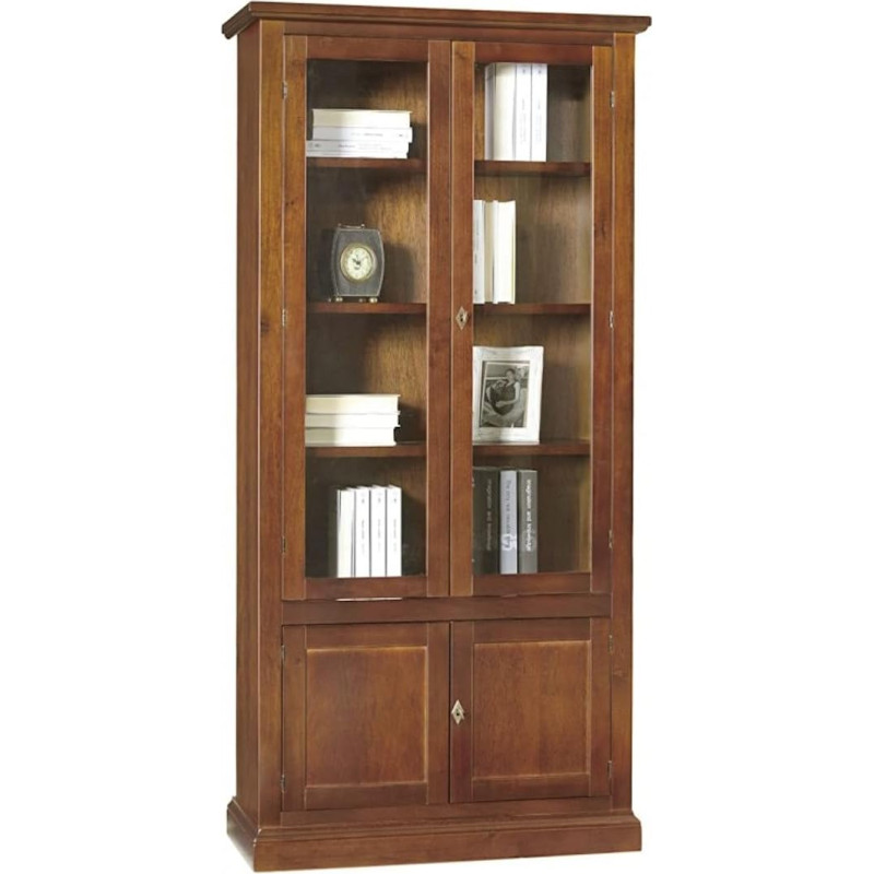 Mar.c.a. Design - Extending Table for Dining Room, Kitchen or Living Room, Brushed White Spruce with 2 Extensions of 50 cm (Closed Size 160 x 90 cm, Made in Italy)