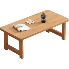 Mini-Klappbarer Couchtisch, kleiner Laptoptisch aus Holz für Wohnzimmer, einfacher niedriger Teetisch für Schlafzimmer & Studio, kompaktes Design (Größe: 70 x 40 x 45 cm)