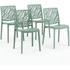 RATTATAN Dafne Glass Fibre Reinforced Resin Chairs (4, Grey)