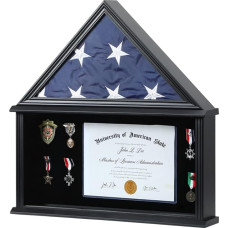 Zmiky American Flag Case Solid Wood Fits 5