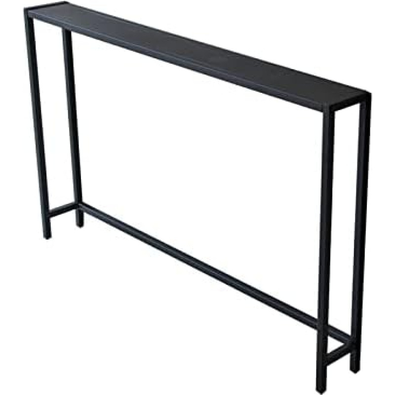 Sofa Table - High Console Table for Small Spaces, Ideal for Bedside or Behind the Couch, Rectangular Side Table