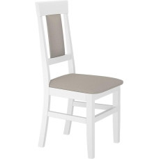 Erst-Holz V-90.71-25WP03 Upholstered Solid Wood Kitchen Chair Dining Room Chair Taupe Quantity: Single Item