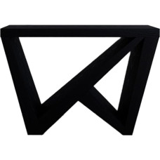 ZIGTUEI Schmal Konsolentisch, Moderner Konsolentisch, Einfacher Wohnzimmer-Sofatisch, Kleiner Ausstellungstisch, für Wohnzimmer, Schlafzimmer, Eingangshalle, Flur(Black)
