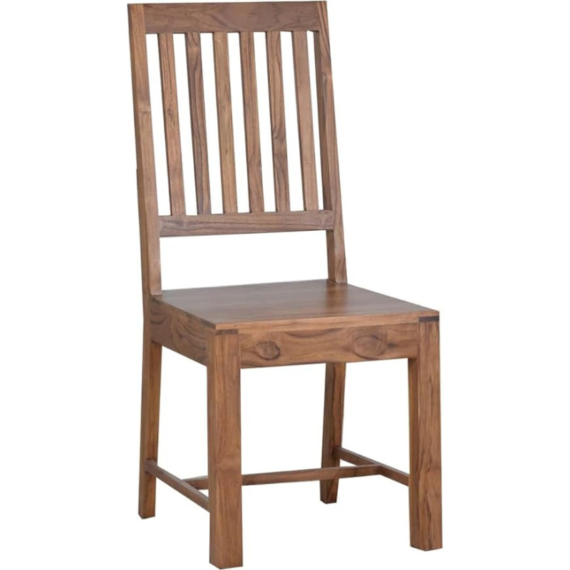 MiaMöbel Thali Dining Room Chair 44 x 100 x 48 cm Modern Solid Wood Sheesham Sheesham Natural