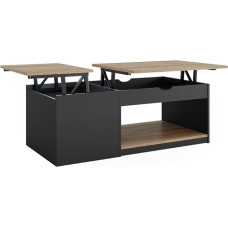 Vicco Avela Coffee Table, Black, 110 x 54 cm