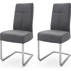 Robas Lund Talena Dining Room Chairs, Set of 2, Anthracite