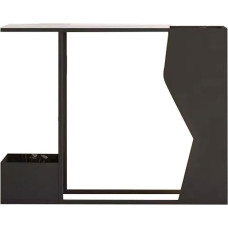 loeusjfnr Foyer-Sofatisch Schmal Moderner Konsolentisch Aus Schmiedeeisen, Eingangskonsolentisch, Foyer, Korridor, Kreatives Schieferregal Langer Sofatisch mit Regalen