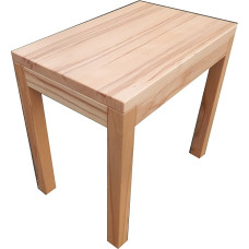Colonia Side Table Solid Heartwood Beech 60 x 40 x 60 cm High
