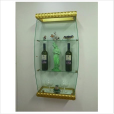VM ART DESIGN GLASS BY VETRERIA MICELI Wall Glass Display Case VM3022T-BOP Decorated Style (Gold (Arabic Style))