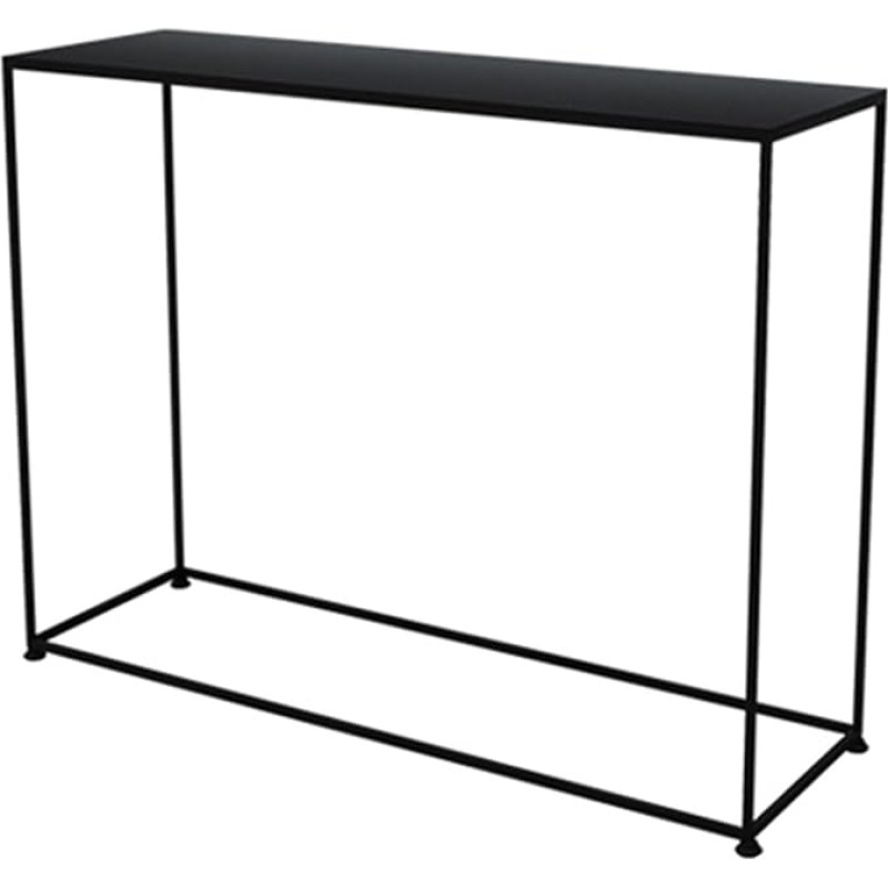 Console Table Console Table, Entrance Sofa End, Slim Long Sofa Table Behind Couch, Black Console Table, Square Iron Entrance Table, Porch Table for Living Room, Balcony
