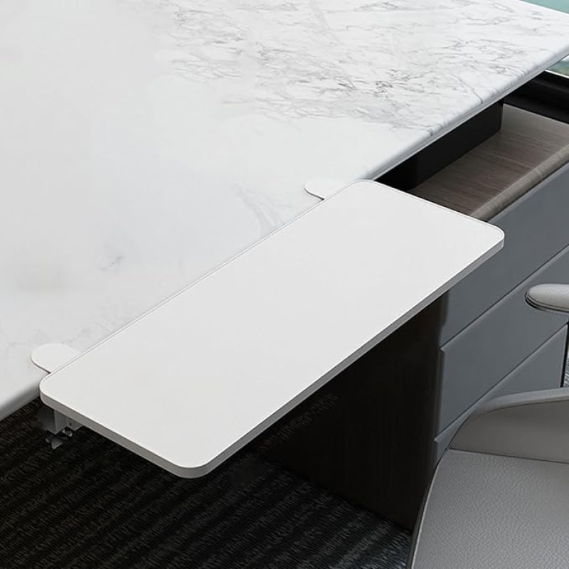 Tastaturablage unter dem Schreibtisch, platzsparende Erweiterung für Bürotische, Computertische, Esstische, einfach zu installieren, faltbares Design für verbesserte Arbeitsplatzorganisation