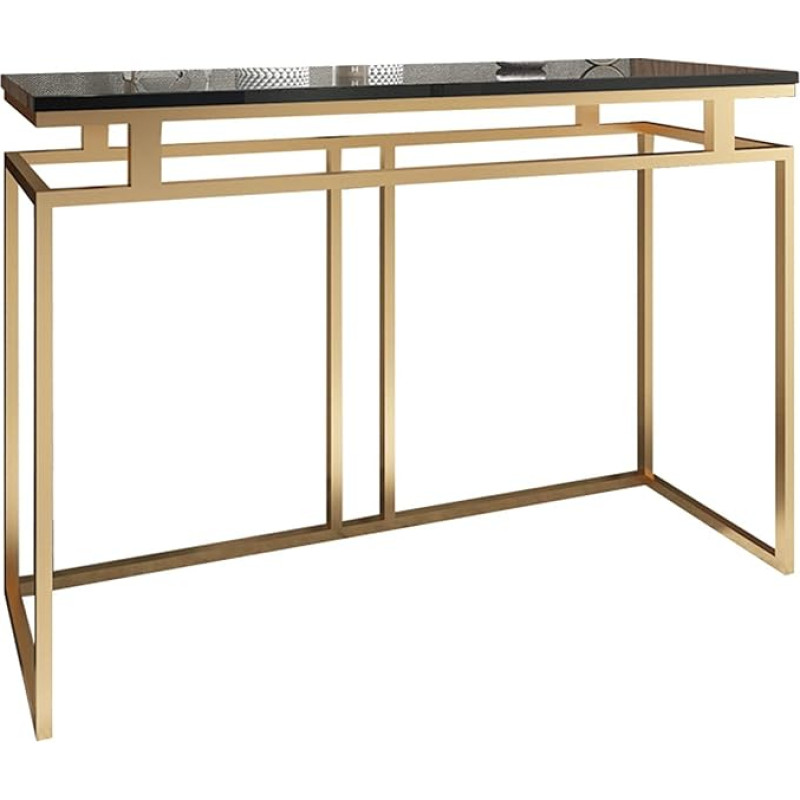 CAFIEDR Couchtisch, Sofatisch aus Eisen, Wohnzimmer-Dekorationstisch, Aufbewahrungstisch aus mitteldichter Faserplatte, Türschrank, Trennwand-Konsolentisch