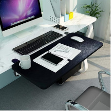 Ergonomische Schreibtischverlängerung, faltbar, Stahlstütze, einfache Montage, Büroerhöhung, geeignet für Schreibtische, Regale & Esstische, schwarze Büroraumlösung