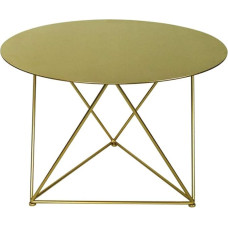 CAFIEDR Metal Coffee Table, Sofa Table, Small Round Table, Rustproof Waterproof Snack Table for Indoor and Outdoor Use, 70 cm x 70 cm x 48 cm