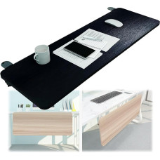 90° verstellbare Computertastaturablage 55 65 75 x 25 cm Holz-Schreibtischverlängerung mit C-Klemme ohne Bohren ideal zum Tippen und Spielen Ergonomische Arbeitsplatzlösung
