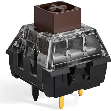 kutethy Kailh Box V2 Switch Brown for Mechanical Gaming Keyboard, 5-Pin Plate Mounted/RGB/SMD Waterproof MX Lever Switch (72 Pieces, Brown)