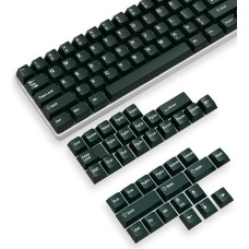 PBT Keycaps 142 Keys, Cherry Profile Double-Shot Keys Set for Gaming Keyboard, ANSI Layout (US), for Cherry Gateron Kailh MX Switch Mechanical Keyboard, Jungle Green