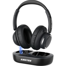 ANSTEN TV kõrvaklapid juhtmevabad eakad 2025 Juhtmevabad kõrvaklapid telerile, 35 tundi heli mänguaega, juhtmevabad kõrvaklapid telerile koos laadimisjaamaga, heli viivituseta