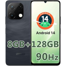 UMIDIGI G9T mobiiltelefon, Android 14 nutitelefon ilma lepinguta, 6.75 tolli 90Hz, 8GB Ram 128GB Rom1TB, 5000mAh, 13MP 8MP, Dual SIM 4G Simlock-Free mobiiltelefonid, sõrmejälg Face ID, GPS, 2.4G 5G
