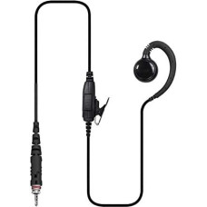 Hoornie raadio peakomplekt Motorola CLP446E jaoks | Kõrge turvaline hoidmine C-kujuliste kõrvaklappidega | Turvaline kaabli purunemise vastu tänu Kevleri kiududele | Praktilised funktsioonid igaks otstarbeks.