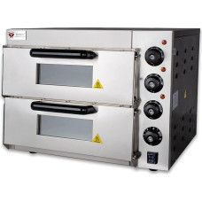 Beeketal BPO seeria professionaalne pizzaahi tulekivi küpsetuspinnaga, gastro-kiviahi pitsale, leivale ja küpsetusvahenditele Ahju temperatuur kuni 350°C (ülemine ja alumine soojus eraldi reguleeritav), pizzaahi klaasukse ja sisevalgustusega