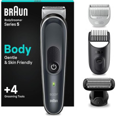 Braun Series 5 Bodygroomer BG5370 / Intimate Shaver Men Body Care & Hair Removal for Men Chest Armpits Comb Attachments 1-11mm Waterproof 100 Minutes Runtime