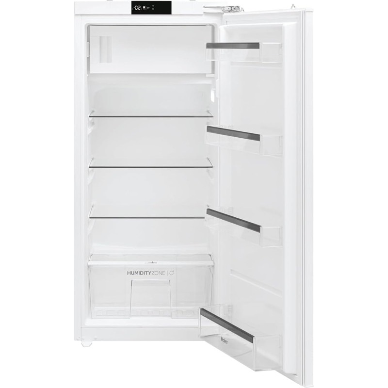 Haier Hato 126 DE Built-in Fridge with Freezer Compartment / Recess 122 cm / Fixed Door Technology with Interchangeable Door Hinge/Usable Volume 162 L/Total NoFrost Cooling Technology/LED Lighting