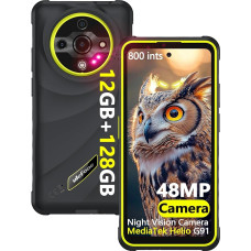 Ulefone Armor X31 Välitingimustes kasutatav mobiiltelefon ilma lepinguta 12GB + 128GB/SD-2TB Octa Core 6050mAh IP69K Välitingimustes kasutatav nutitelefon Android 14 4G LTE Dual SIM 48MP + 20MP Öövaatlus IP68 Tõrjukindlus / 5GHz Wi-Fi