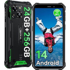 OUKITEL WP32 PRO Outdoor nutitelefon Android 14, 24 (6+18) GB RAM + 256GB ROM/1TB Outdoor mobiiltelefon ilma lepinguta, 6300mAh, 20MP kaamera, 6.0-tolline HD+, IP68 veekindel ehitusplatvormi mobiil