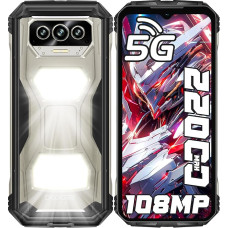 DOOGEE V MAX S (2025) Välitingimustes kasutatav nutitelefon ilma lepinguta Android 14, 24GB + 256GB (2TB) Välitingimustes kasutatav mobiiltelefon, 6,58-tolline HD+, 108MP + 20MP + 16MP + 2MP kaamera ehitusplatsil mobiiltelefon 22000 mAh