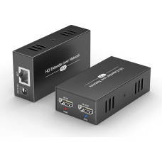 Steetek HDMI Extender Over IP, 150m/492ft 1080P üle Cat5e/6/7/8 kaabli, 1-to-Multiple transport kohaliku Loopoutiga, EDID RJ45 Plug & Play