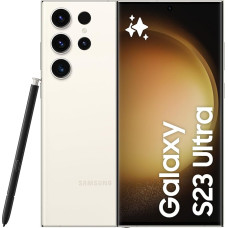 Samsung Galaxy S23 Ultra AI Android nutitelefon, 256 GB, 5000 mAh aku, nutitelefon ilma lepinguta Cream